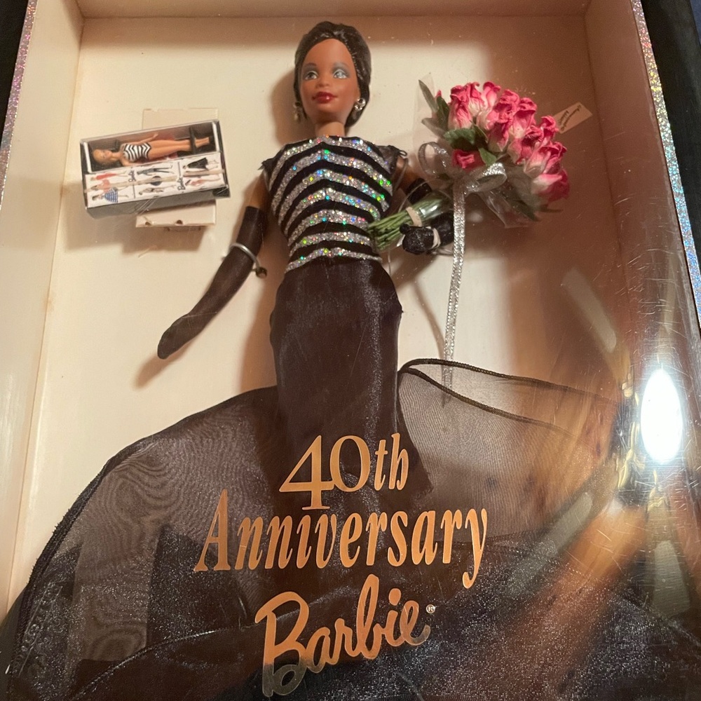 Barbie in Striking Black and White Ensemble